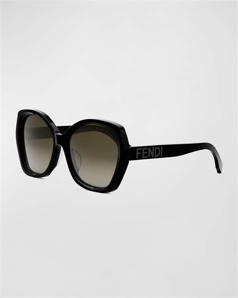 Fendi Lettering FE40151I Butterfly Sunglasses 